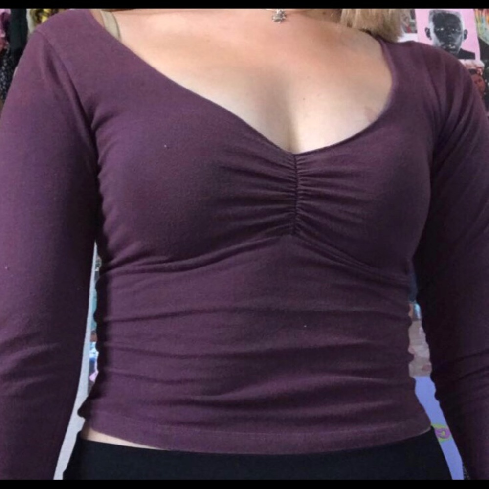 Purple/Maroon Brandy Melville Top